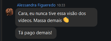 Depoimento de aluna