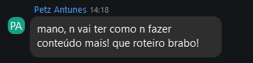 Depoimento de aluna