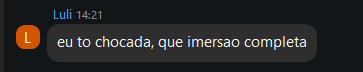 Depoimento de aluna