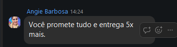 Depoimento de aluna