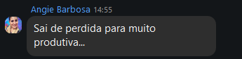 Depoimento de aluna