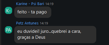 Depoimento de aluna